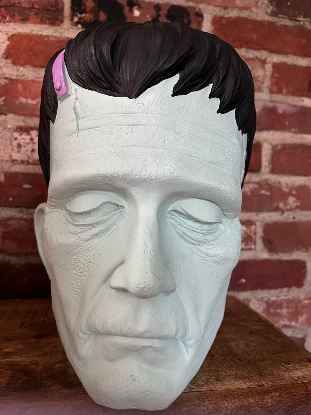 Home Accents Decorative Pale Green Frankenstein Head Sculpture